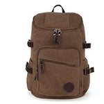 27 L Hiking Backpack Brown Canvas